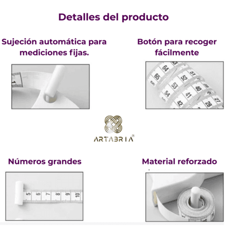 CINTA MÉTRICA  CORPORAL RETRACTIL - ARTABRIA 3