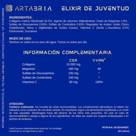 ELIXIR DE JUVENTUD - (PÉPTIDOS DE COLÁGENO HIDROLIZADO 10.000MG) 3